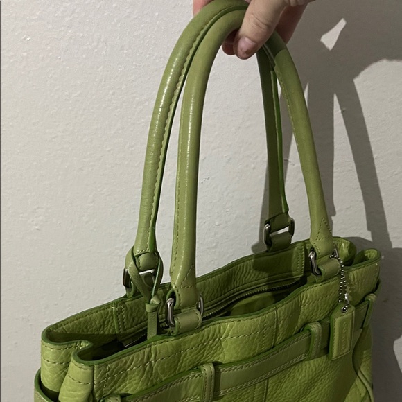 Coach Hampton Satchel Y2K Pebbled Leather Shoulder Bag - Picture 7 of 11